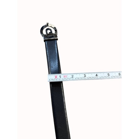 Gucci unisex brown black interchangeable leather belt 105/44 SKU 6629 - Picture 5 of 12